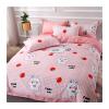 Cactus Flower Plant 4pcs Girl Boy Kid Bed Cover Set Duvet Cover Adult Child Bed Sheet Pillowcase Comforter Set (Color : Rosy Red Size : King) view 1
