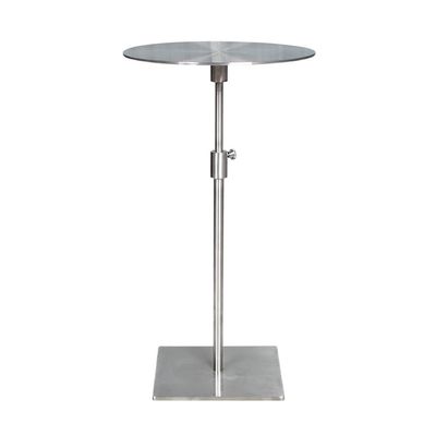 LUNIZ Center Table Small Coffee Table Can Lift Side Table Sofa Side Table Stainless Steel Metal Small Round Table Small Square Table Side Table End Table (Color : D)