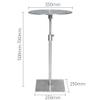 LUNIZ Center Table Small Coffee Table Can Lift Side Table Sofa Side Table Stainless Steel Metal Small Round Table Small Square Table Side Table End Table (Color : D) view 2