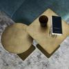 LUNIZ Center Table Small Coffee Table Can Lift Side Table Sofa Side Table Stainless Steel Metal Small Round Table Small Square Table Side Table End Table (Color : D) view 3