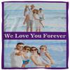 Personalized Blankets with Photos & Text, Customized Blankets with Pictures, Custom Throw Blankets for Adult Kid Birthday Christmas Halloween Fathers Mothers Valentines Day Gift, 40" W x 50" L view 3