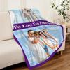 Personalized Blankets with Photos & Text, Customized Blankets with Pictures, Custom Throw Blankets for Adult Kid Birthday Christmas Halloween Fathers Mothers Valentines Day Gift, 40" W x 50" L view 4