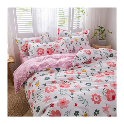 Cactus Flower Plant 4pcs Girl Boy Kid Bed Cover Set Duvet Cover Adult Child Bed Sheet Pillowcase Comforter Set (Color : Khaki Size : Twin)