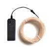 dobestyou White EL Wire -3m Glow-in-The-Dark Electroluminescent Wire with Controller, Waterproof Flexible Light Strip for Halloween Costumes, Cosplay, Rave Parties & DIY Nighttime Decorations view 2