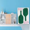 AAHARYA David Shrigley Wine Posters Funny Posters Kitchen Wall Art David Shrigley Wine Bottle Good Wine Canvas Painting Wall Art Poster for Bedroom Living Room Decor 16x20inch(40x51cm) Frame-style view 2