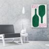 AAHARYA David Shrigley Wine Posters Funny Posters Kitchen Wall Art David Shrigley Wine Bottle Good Wine Canvas Painting Wall Art Poster for Bedroom Living Room Decor 16x20inch(40x51cm) Frame-style view 4
