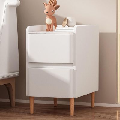 YQMHEZ Rock Board Bed end Side Table Cabinet, Nightstands, Leather Finish, Nightstand for Bedroom with Solid Wood Legs and Large Storage Space, End Table, Side Table(A,30x40x48cm)