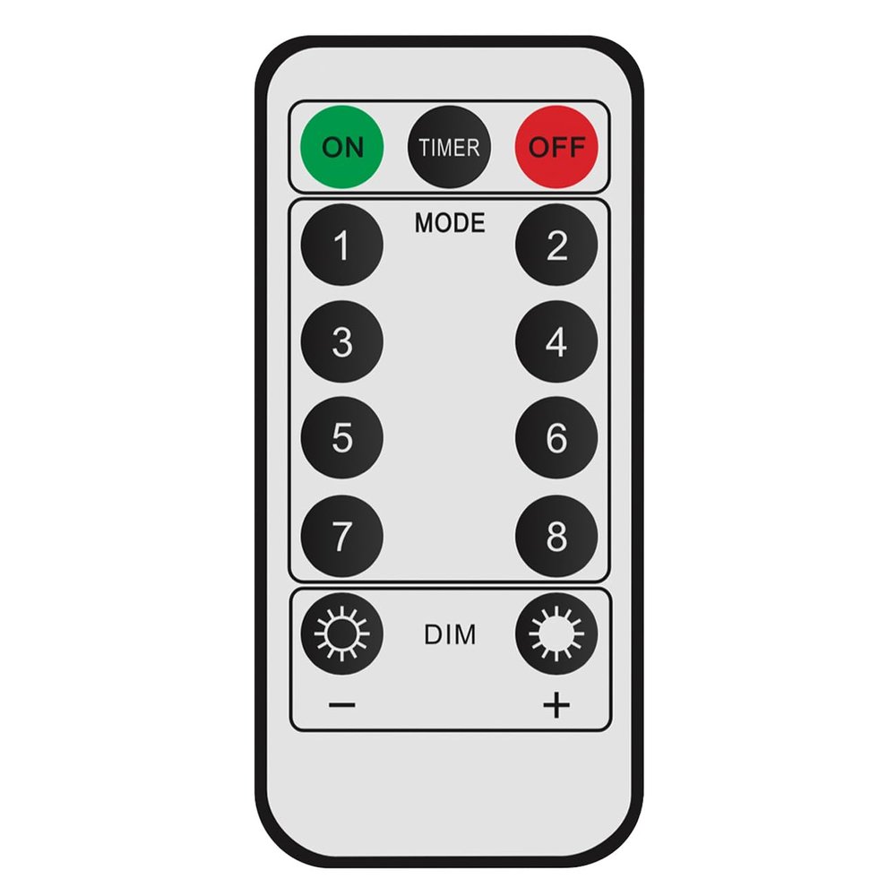 Dreamworth 8 Mode StringLight 13 Keys Remote Control Replacement