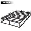 HUEIIS Twin Box Spring 9 Inch High Profile Strong Metal Frame Mattress Foundation, Quiet Noise-Free,Easy Assembly, 3000lbs Max Weight Capacity view 2