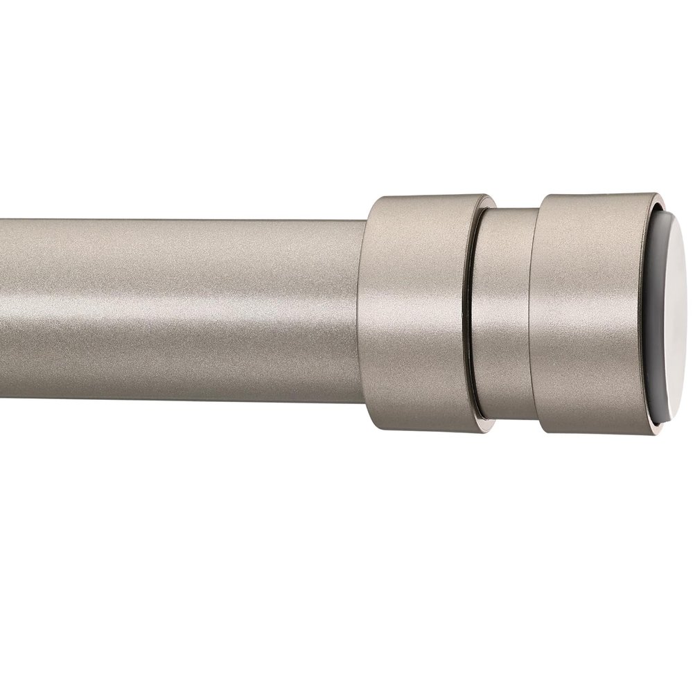 BRIOFOX Tension Curtain Rod Adjustable 32 to 78 inch - Spring Tension Shower Curtain Rod for Window or Bathroom No Drilling Non Slip, Silver