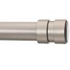 BRIOFOX Tension Curtain Rod Adjustable 32 to 78 inch - Spring Tension Shower Curtain Rod for Window or Bathroom No Drilling Non Slip, Silver view 1