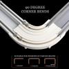 LTSRLL Luxurious Siamese Double Track Ceiling Curtain Track Curtain Rail Wall Mounted for Privacy/Living Room/Bedroom/Room Dividers(Color:Black,Size:A-3m(1.5m*2)) view 4