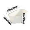 NZLTQO 3Pcs Cloud Garbage Can, Plastic Wall Storage Organizer with Double Sided Tape, Multifunction Box for Bedroom Study Office Kitchen Living Room (White) view 2