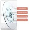 23.6" Tempered Glass Lazy Susan Turntable Dining Table Centerpiece Rotating Tray with Swivel Assist System Round Tabletop Rotating Tray Large Dining Table Serving Plate Silent & Smooth Spin ( Size : 2 view 4