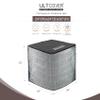 ULTCOVER 2 in 1 Full Mesh with Waterproof Fabric Top Air Conditioner Defender Cover 24W x 24D x 30H inch for Outside AC Units All Seasons Use, Black view 2