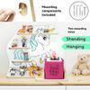 stadtecken Wooden Shelf for Music Box I Suitable for The Toniebox and ca. 35 Tonies I Perfect Storage in The Children's Room I for Setting up or Hanging (Medium, Unicorn) view 3