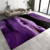 Purple Relief Marble Area Rugs, Gold Plated Yellow Lines Living Room Carpet, Non-Slip Mat Lightweight and Low Profile Light Texture Apply to Dorm Room Kids Room Hallways,56ft/150 * 180cm view 1