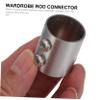 Artibetter 5pcs Round Connector Curtain Rail Connector Wardrobe Rod Curtain Rod Extension Rails Clothes Stainless Steel Clothing view 3