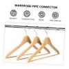 Artibetter 5pcs Round Connector Curtain Rail Connector Wardrobe Rod Curtain Rod Extension Rails Clothes Stainless Steel Clothing view 4