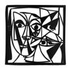 SIGNLEADER Metal Wall Art Decor Line Face Aesthetic Minimalist Modern Abstract Wall Sculpture Hangings Home Decoration for Living Room, Bedroom, Bathroom, Kitchen, Outdoor - 36" Black view 2