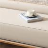 Bedroom End of Bed Bench Storage Bench Modern Entrance Bench Bedside Bench Ottoman Upholstered Leather Bedroom Bench Ottoman with Metal Legs Ottoman Couch Bench ( Color : Gray , Size : 120*40*49cm ) view 4