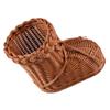 Ciieeo 1pc Woven Decoration Basket Handwoven Rattan Storage Holder for Flowers Stylish Brown Flower Storage Basket for Home Decor and Parties view 1