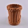 Ciieeo 1pc Woven Decoration Basket Handwoven Rattan Storage Holder for Flowers Stylish Brown Flower Storage Basket for Home Decor and Parties view 3
