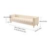 Bedroom End of Bed Bench Leather White Bed End Footstool, Modern Upholstered Bedroom Footstool with Gold Legs, Living Room Foyer Interior Entrance Footstool (White) Ottoman Couch Bench (Color : White view 3