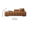 REIK Bedroom End of Bed Bench Faux Leather Upholstered Bed End Bench Modern Bench, Living Room Entry Bedroom Rectangular Bench Ottoman Couch Bench (Color : Orange, Size : 120 * 45 * 43cm) view 2