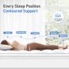 Dual Layer 3 Inch Memory Foam Mattress Topper Queen Size, 2 Inch Cooling Gel Memory Foam Plus 1 Inch Pillow Top Mattress Pad Cover, with 8-21 Inch Deep Pocket view 3