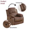 Caberryne Recliner Chair for Living Room Furniture,Linen Fabric Brown Reclining Chair Manual Recliner Sofa Couch Recliner Single Sofa for Living Room(A-Linen Fabric Brown) view 3