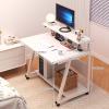 Standup Desk, Small Desk with Stand, Desk, Study Writing Desk, Modern Simple Style Desk for Home Office, Standing Desk(Gray+Black,31.5in/80cm) view 2