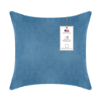 A1 Home Collections Down Alternative Throw, Pillow Insert Pack of 1, 24"x24", Navy Blue