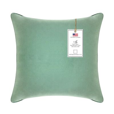 A1 Home Collections Down Alternative Throw, Pillow Insert Pack of 1, 22"x22", Como Green