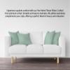 A1 Home Collections Down Alternative Throw, Pillow Insert Pack of 1, 22"x22", Como Green view 4