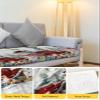 Blue Snowman Stretch Couch Sofa Cushion Covers,Sectional/Individual/L/T Shape Sofa Couch Slipcover Armchair Furniture Slip Cover with Elastic Bottom,Christmas Farmhouse Red Truck Pinecone M Size 1-PC view 4