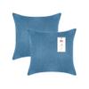 A1 Home Collections Down Alternative Throw Insert, Ready to Use Pillow Pack of 2, 22"x22", Navy Blue view 1