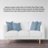 A1 Home Collections Down Alternative Throw Insert, Ready to Use Pillow Pack of 2, 22"x22", Navy Blue view 4