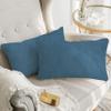 A1 Home Collections Down Alternative Throw Insert, Ready to Use Pillow Pack of 2, 12"x20", Navy Blue 2 Count view 3