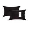 A1 Home Collections A1HC Throw Pillows, Down Alternative Filled Ready to Use Decorative Throw Pillows, Pack of 2, Smoky Black - 12"x20" view 1