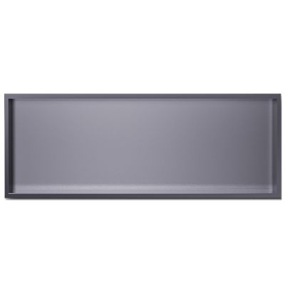 304 Stainless Steel Shower Niche, Embedded Wet Room Alcove, Bathroom Living Room Bedroom Kitchen Wall Shelf, Shampoo And Toiletry Storage Shelves, Organiser ( Color : Grey , Size : 120x28x12.5CM/47.25