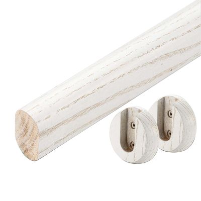 closet rods for hanging clothes Clothing Store/Bedroom Wardrobe Closet Rod Wooden, 10-47 In Custom Cut Closet Rods for Hanging Clothes, Heavy Duty Complete Closet Rod Kit ( Color : Light Coffee , Size