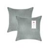 A1 Home Collections Down Alternative Throw Insert, Ready to Use Pillow Pack of 2, 18"x18", Dove Grey view 1