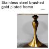 Accent Side Table, Side Table, Sofa Side End Table, Waterproof Metal Structure, Great for Living Room, Bedroom, Indoor & Outdoor (Color : A) view 3