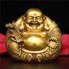 burid Pure Copper Maitreya Buddha Feng Shui Statue Laughing Big Belly Buddha Sculpture Office Decoration Crafts Gift Buddha Statues view 1