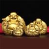 burid Pure Copper Maitreya Buddha Feng Shui Statue Laughing Big Belly Buddha Sculpture Office Decoration Crafts Gift Buddha Statues view 2