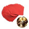 EcoFriendly 3 X 3 Foil Wrappers, Candy Foil Sheets, Silver for Confections Sweets Chocolate Dessert (Red) view 3