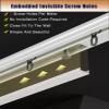 5 9 13 17 21 25 29 33 39 Ft Aluminum Curtain Track Rail, Sliding Ceiling Mount Room Divider Curtain Tracks And Fittings For RV Shower Hotel Privacy (Color : Gold, Size : 6ft/183cm) view 4