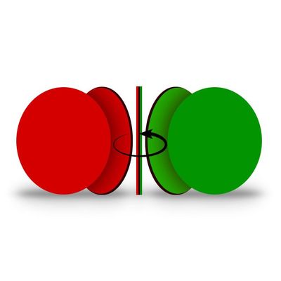 25-Pack, Double-Sided Reg Green Flip Magnet - 1" Red/Green, Go - No Go, Reversible Indicator for Efficient Organizational Communication, Ideal Indicator for Steel Surfaces