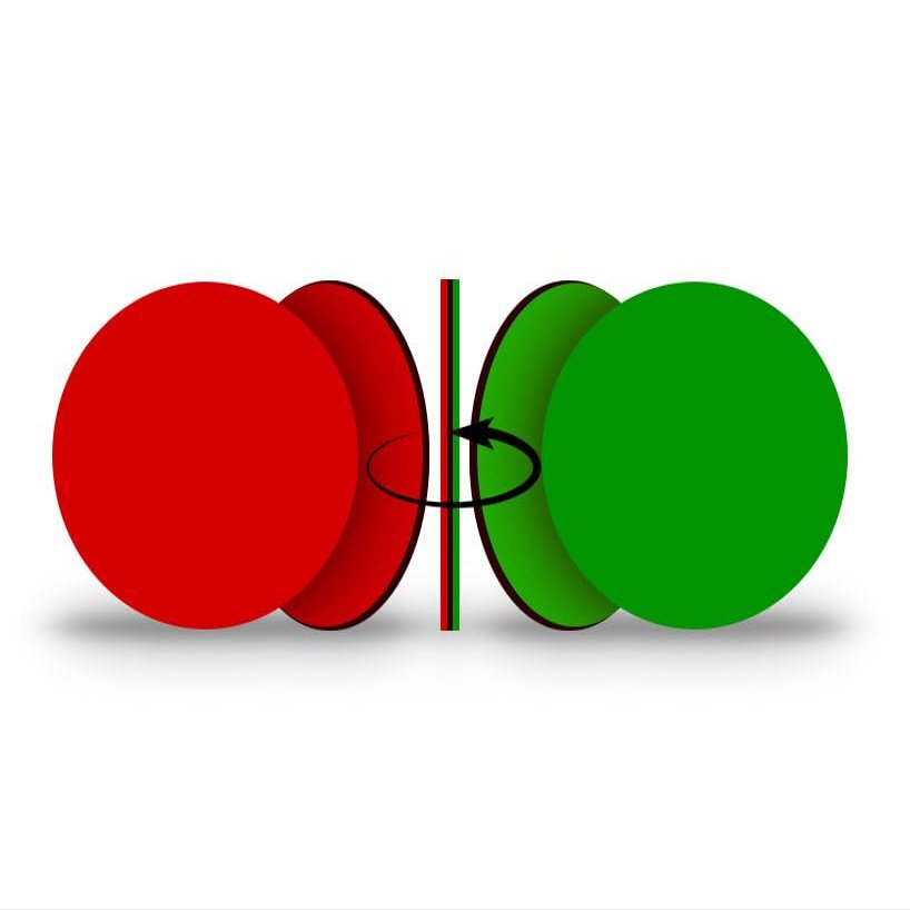 25-Pack, Double-Sided Reg Green Flip Magnet - 1" Red/Green, Go - No Go, Reversible Indicator for Efficient Organizational Communication, Ideal Indicator for Steel Surfaces